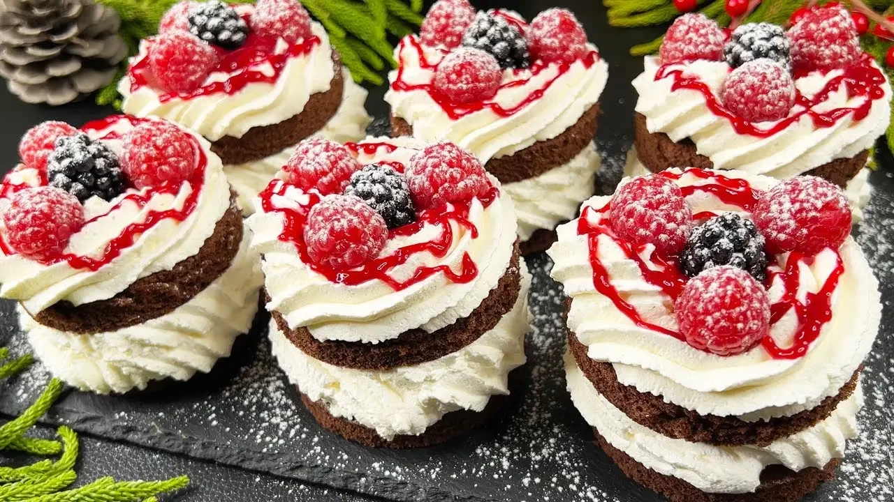 🎄🎂Das tollste Schoko Dessert zu Weihnachten! In 15 Min  Leckeres Rezept für die ganze Familie