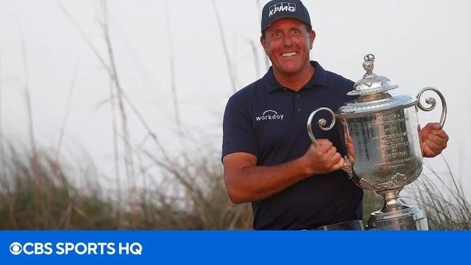 Phil Mickelson's FULL Final Hole and Reaction as he Wins the 2021 PGA Championship | CBS Sports HQ