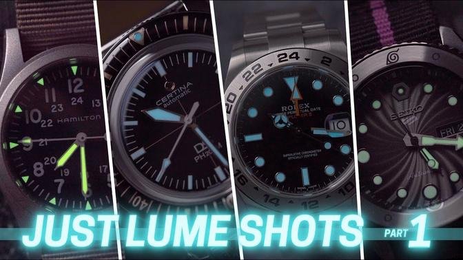Watch LUME Shots: ROLEX, ZENITH, TUDOR, LONGINES,..and many more! |⌚️ Part 1 ⌚️