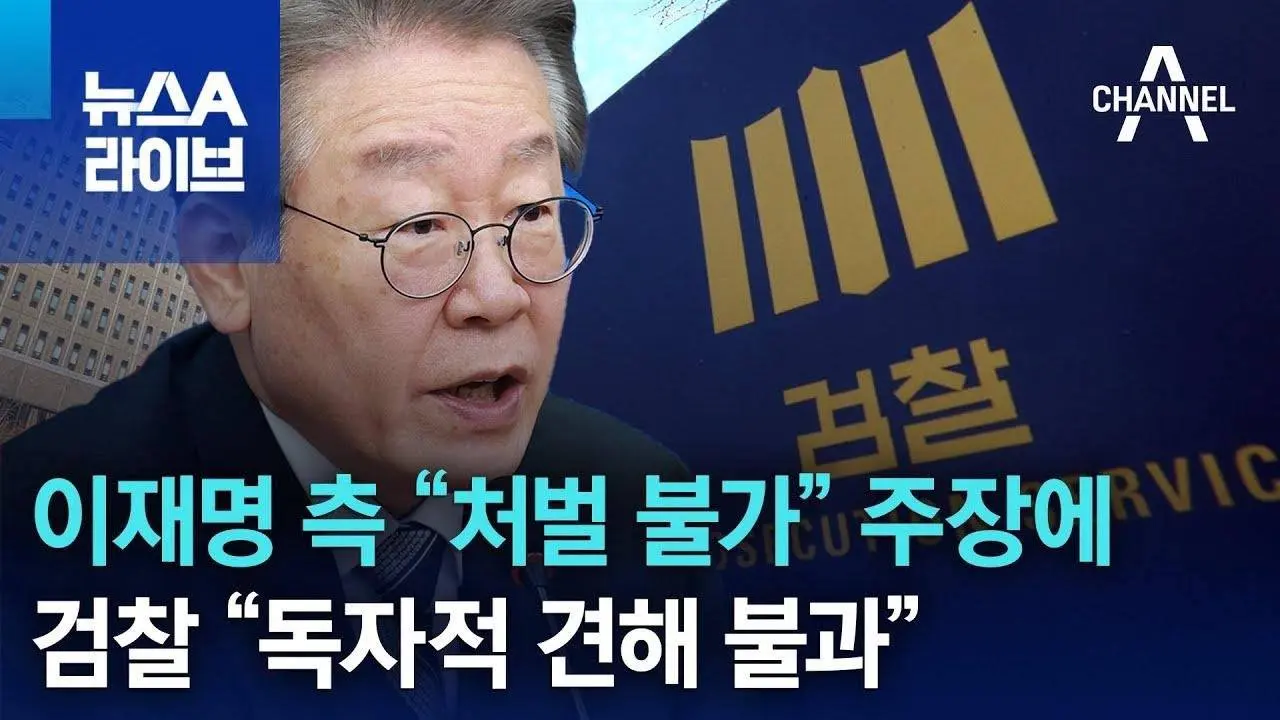 이재명 측 “처벌 불가” 주장에…검찰 “독자적 견해 불과” | 뉴스A 라이브