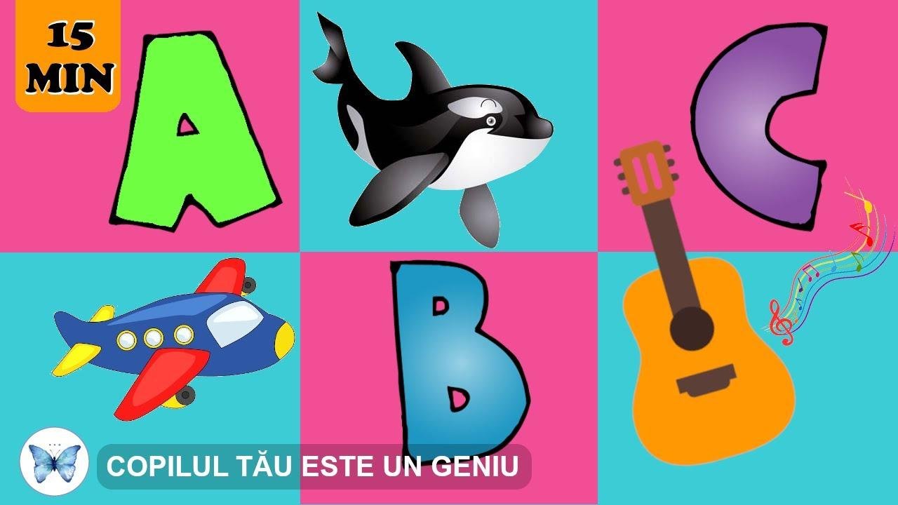 Animații Genius++ | Literele alfabetului pentru copii | Partea 1 - Alfabetul de la A la N