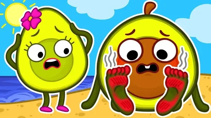 Hot and Cold on the Beach 🏖️ || Learn Opposites || Funny Stories For Kids  by