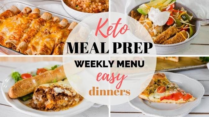 EASY KETO MEAL PREP RECIPES   EASY KETO DINNER RECIPES AND WEEKLY MENU