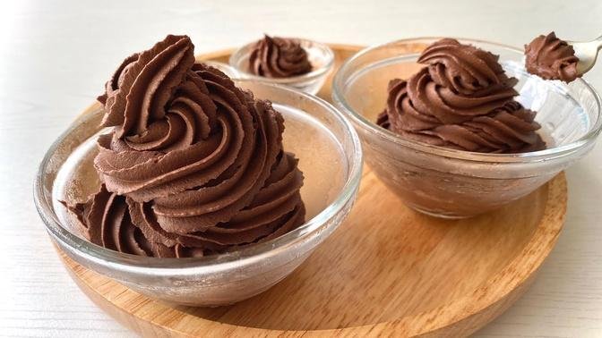 [3 Ingredients] Chocolate Ice Cream :: Super simple, just mix and done