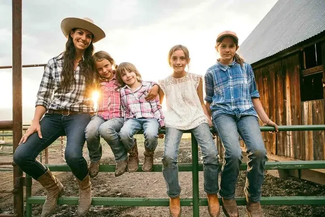 The five Marys on the ranch. (Courtesy of Christa Renee via Mary Heffernan)