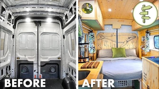 FULL DIY VAN BUILD from Start to Finish | Our Epic Van Life Conversion
