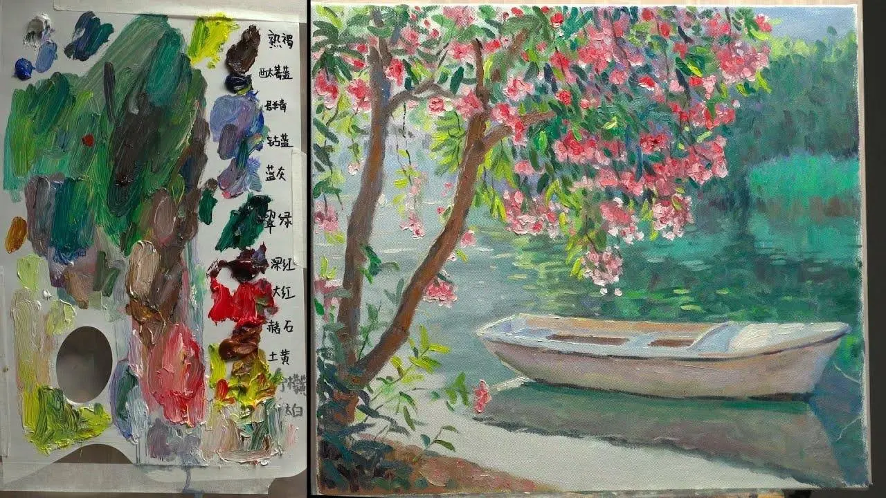 印象派风格油画实战，将照片画成风景画