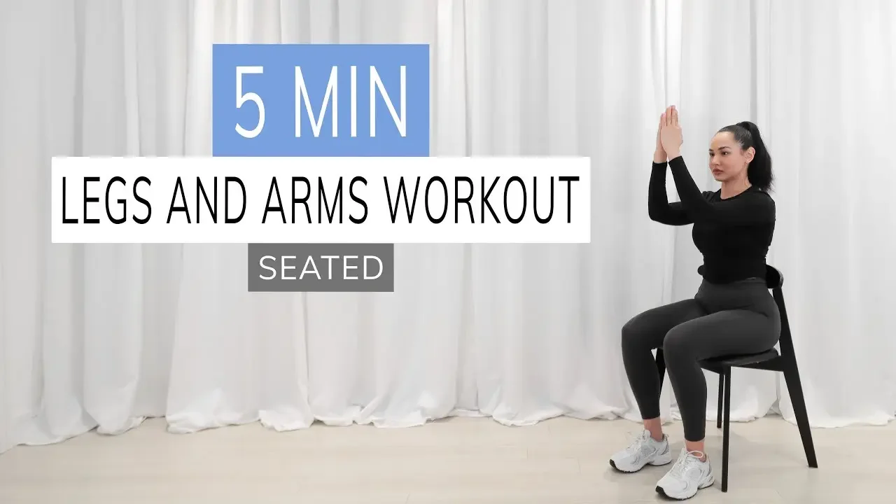 LEGS AND ARMS CHAIR WORKOUT | seated exercises at home