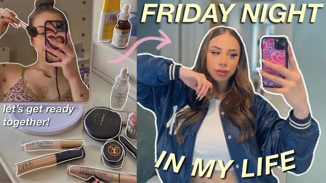 FRIDAY NIGHT IN MY LIFE! getting ready to go out, skincare & vlog