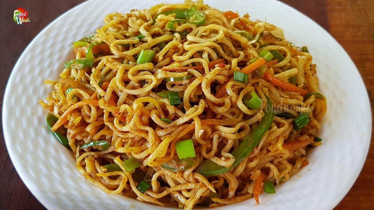 Chinese style maggi | Instant noodles recipe | Vegetable masala maggi ...