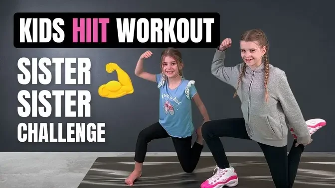 _GET STRONG_ Kids Workout 💪 (Sister Sister Kids Exercises!) (128kbit_AAC).