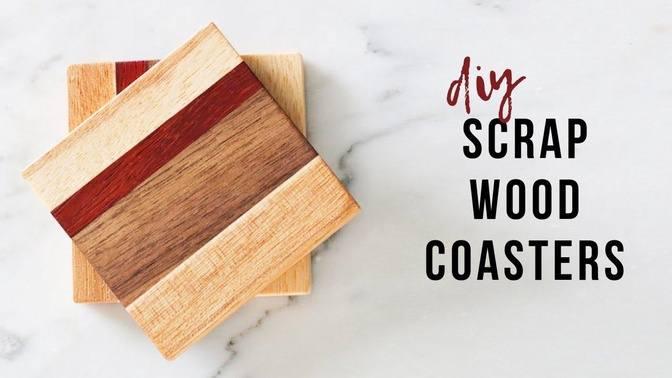DIY Scrap Wood Coasters With 3 Tools.