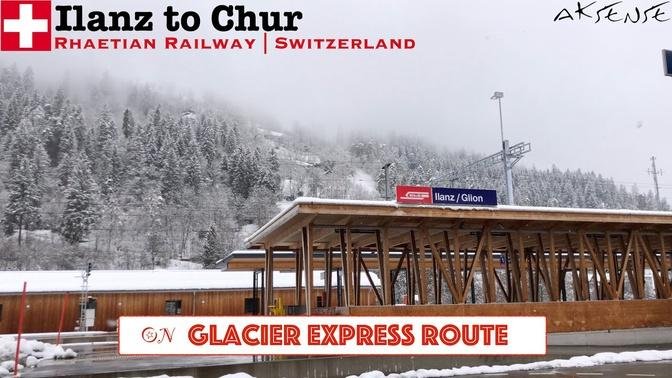 The Glacier Express Route, Ilanz to Chur, Switzerland Train Journey • 4K 60fps
