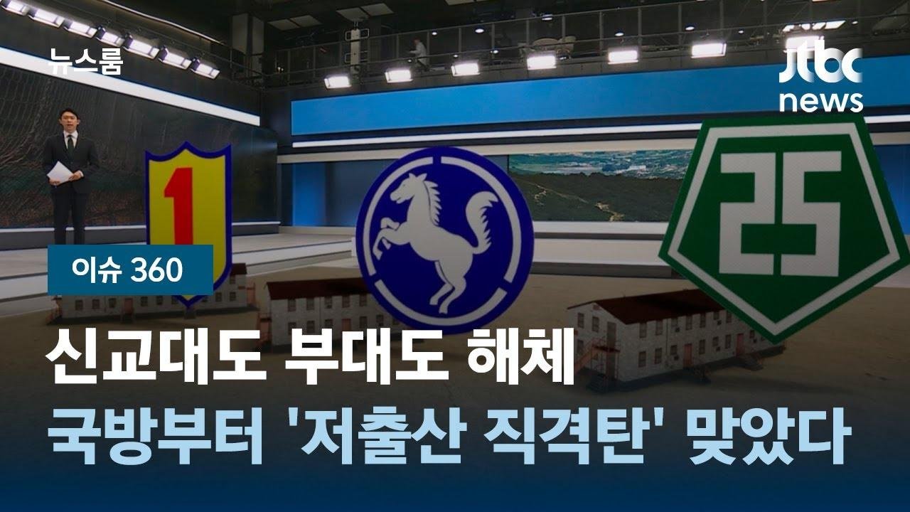 [이슈 360] 신교대도 부대도 해체…국방부터 '저출산 직격탄' 맞았다 / JTBC 뉴스룸