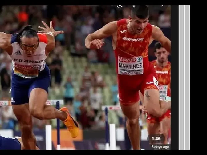 European Championships Munich 2022 - Spain's Asier Martinez Wins 110m ...