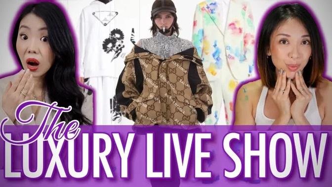 REACTING TO LOUIS VUITTON BY THE POOL, GUCCI x BALENCIAGA COLLAB?! + PRADA SS21 The Luxury Live Show