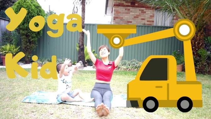 Yoga Kid - Tập Yoga  cho bé 2-5 Tuổi Và Kể Chuyển Cần Cẩu Máy Xúc | HolaYoga.vn