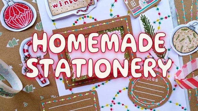 DIY STATIONERY IDEAS (12) 🌜EASY PAPER CRAFT TO MAKE AT HOME 🎄CHRISTMAS PAPER SUPPLIES for JOURNAL
