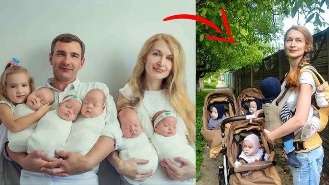 Oksana gave birth to 5 kids, after which her husband left. This is what their life looks like now!