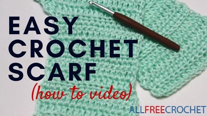 Basic Beginner Crochet Scarf