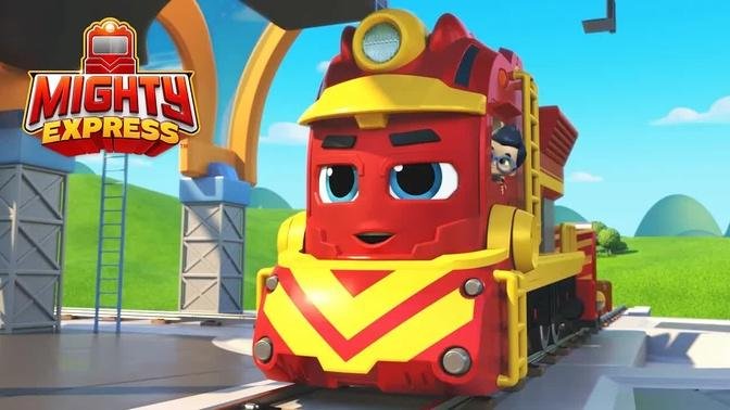Freight Nate Gets the Mega Mission 🧼| Mighty Express Clips | Cartoons for Kids