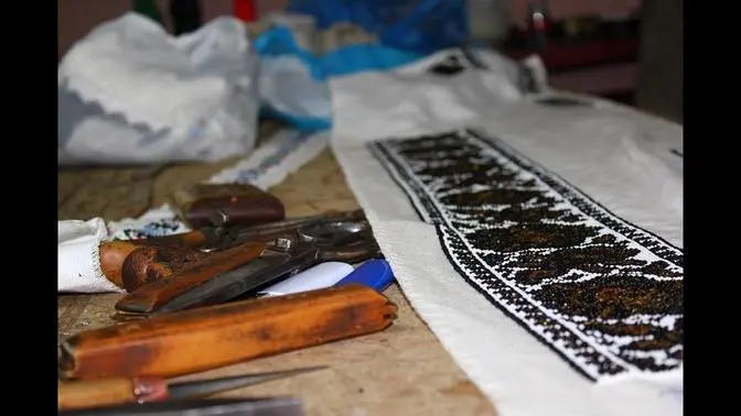 Leather Artisan Beaded Belt