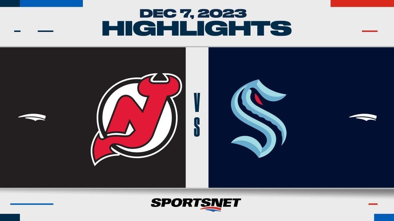 NHL Highlights | Devils vs. Kraken - December 7, 2023