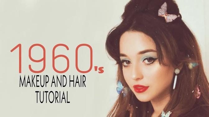 Vintage 1960s Makeup and Hair Tutorial