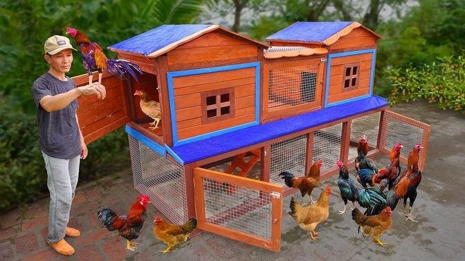 How to make chicken coop at home | The low cost chicken coop idea
