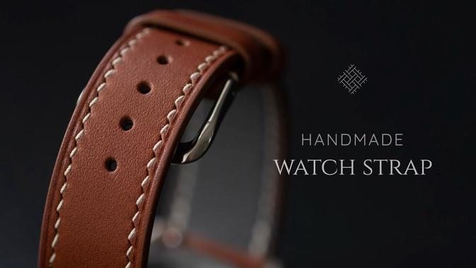 Making a Hademade Leather Watch Strap | Tranditional Handmade