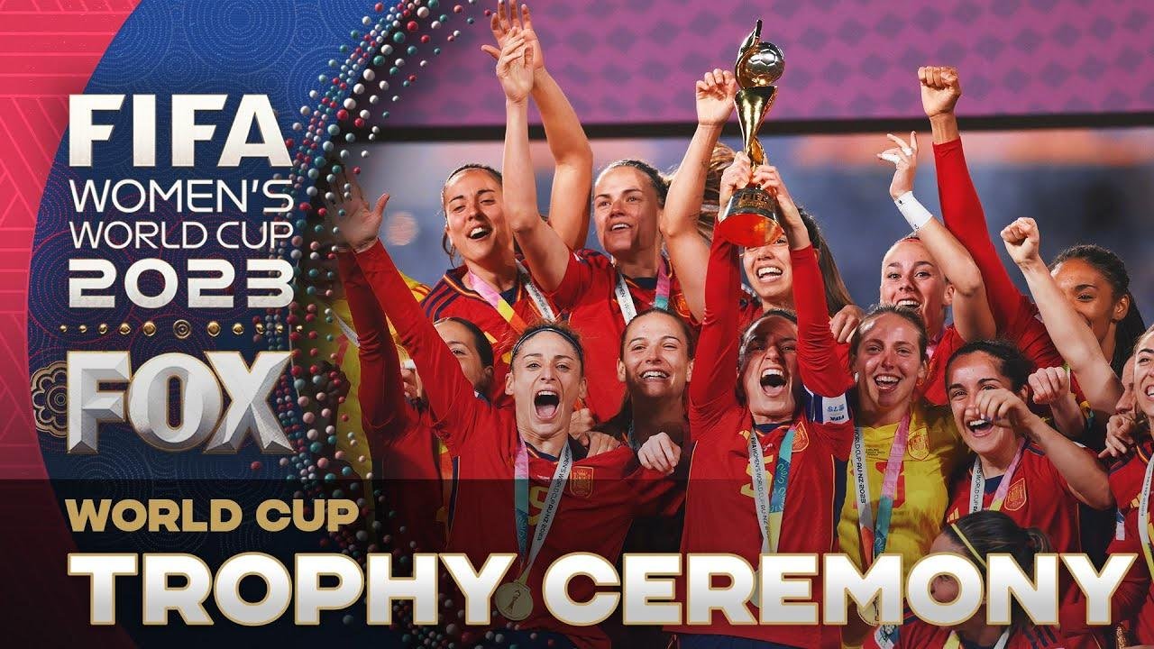 Spain hoists the trophy after winning the 2023 FIFA Women's World Cup final