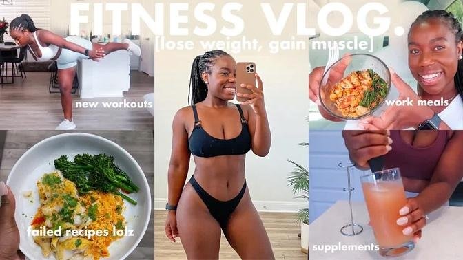 HOW I'M LOSING WEIGHT & GAINING MUSCLE *UPDATE* | NEW WORKOUTS, WORK MEALS & MORE