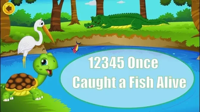 12345 Once _ Caught a Fish Alive _ Super Simple Nursery Rhymes for Kids _ Children Rhymes by BooBo