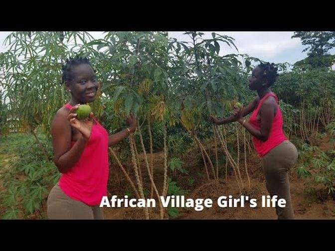 African Village Girl S Life Garden Tour Village Life 