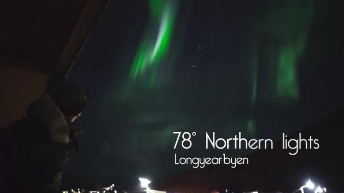 78° Northern lights