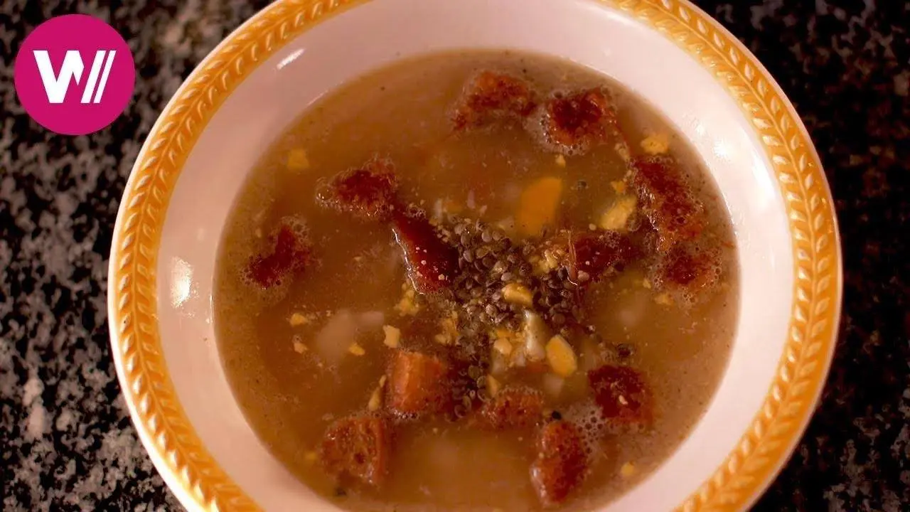 Alpujarra - Traditional almond soup with hemp seeds | At our Neighbour's Table