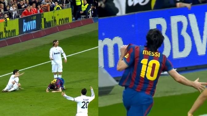 Lionel Messi Vs Real Madrid Dirty Tacticts ● Showing Them Who Is The Boss