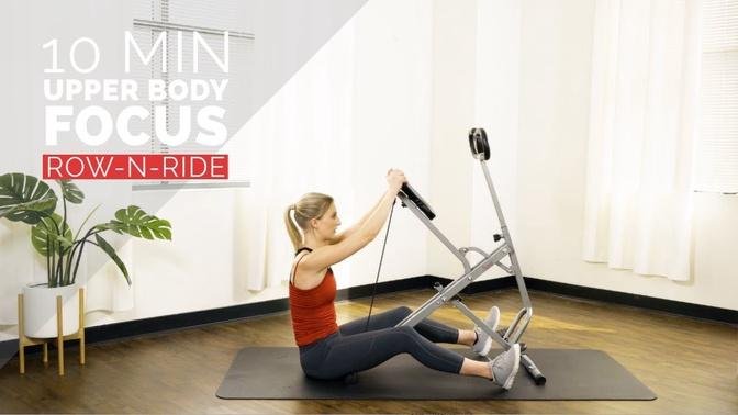 10 Min Row-N-Ride Upper Body-Focused Workout