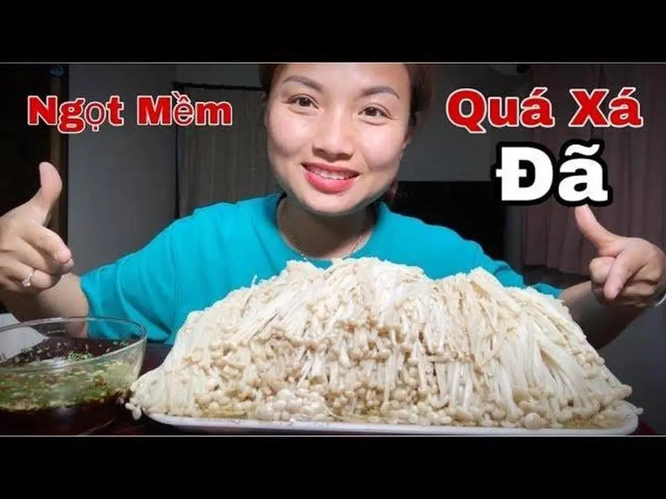 🇯🇵Ăn Sấp Mặt Mâm Nấm Kim Châm Chấm Nước Mắm Chua Cay Quá Xá Đã#202