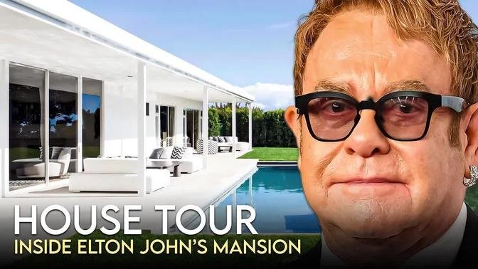 Elton John | House Tour | $30 Million Beverly Hills Mansion & More