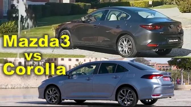 Toyota Corolla Sedan vs Mazda3 Sedan, Mazda3 vs Corolla Exterior ...