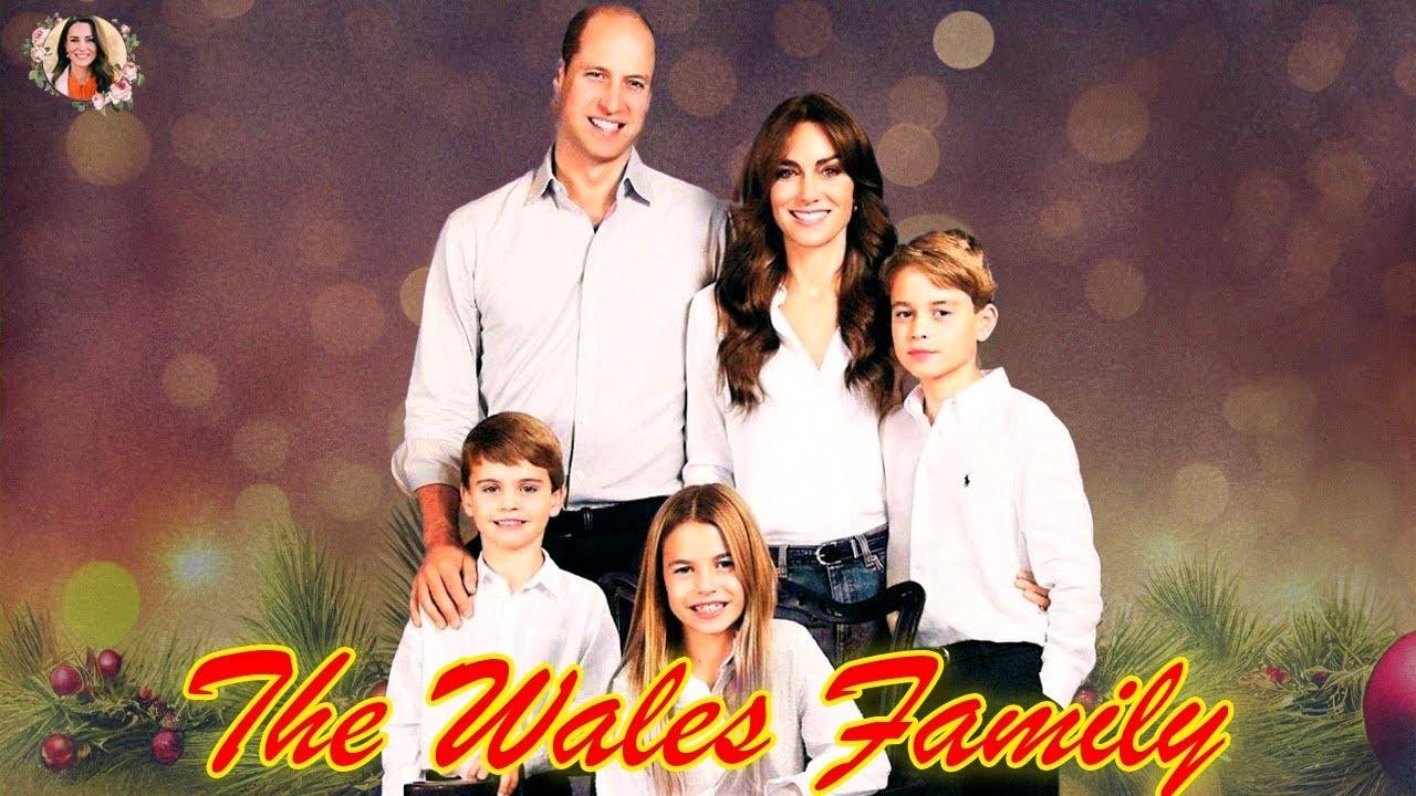 William, Catherine & 3 Kids Radiant In A Heartwarming Family Potrait Card For Christmas😍