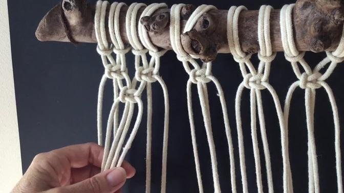 How to do macrame knots - ALTERNATING SQUARE KNOT