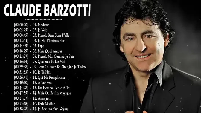 Claude Barzotti Album Complet ♥♥ Best of Claude Barzotti 2022 ♥♥ Claude Barzotti Greatest Hits