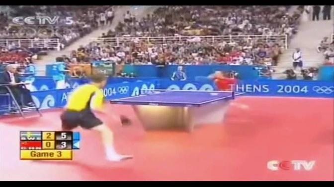 Table Tennis Olympic Games 2004 Round Of 16 Jan Ove WALDNER-MA LIN