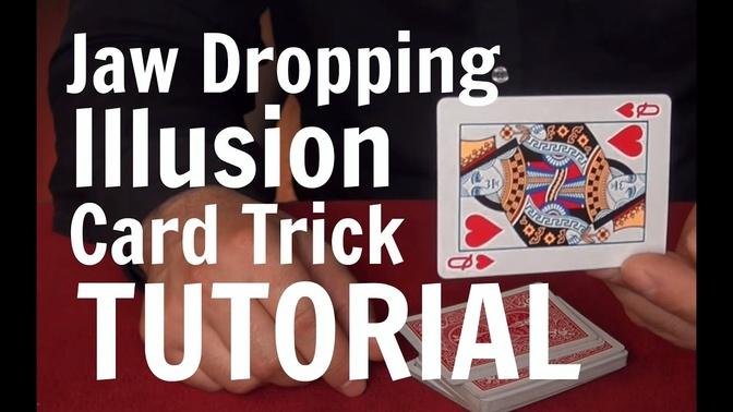 Jaw Dropping Card Illusion Tutorial - Card Tricks Revealed
