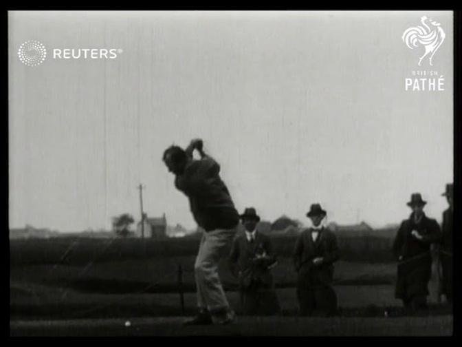 Open Golf Championship at Sandwich, Kent, Walter Hagen wins. (1928)
