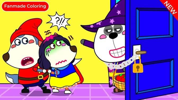Knock Knock, Who's at the Door? Wolfoo Fanmade Coloring Story
