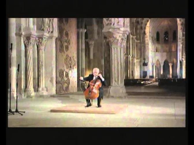 Mstislav Rostropovich - Bach Cello Suite No 6 in C minor BWV 1012

