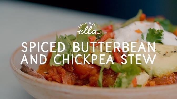 Spiced Chickpea and Butterbean Stew _ Deliciously Ella _ Vegan